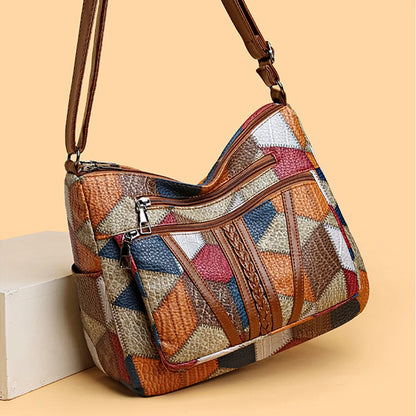 Retro Mosaic Hand Bag