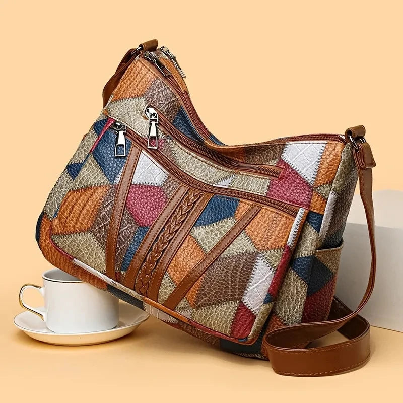 Retro Mosaic Hand Bag