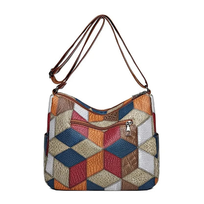 Retro Mosaic Hand Bag