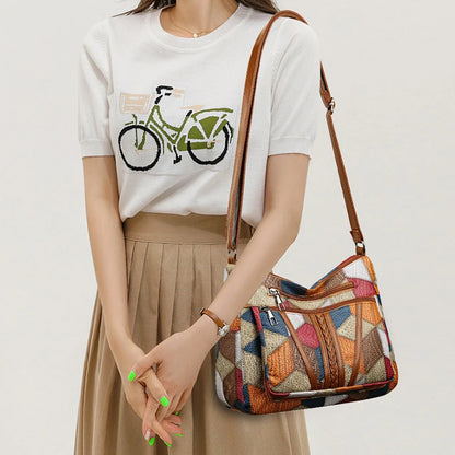Retro Mosaic Hand Bag