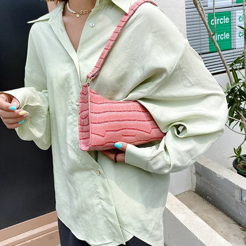 CrocTote Baguette Hand Bag