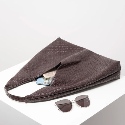 Woven Chic Slouch Hand Bag