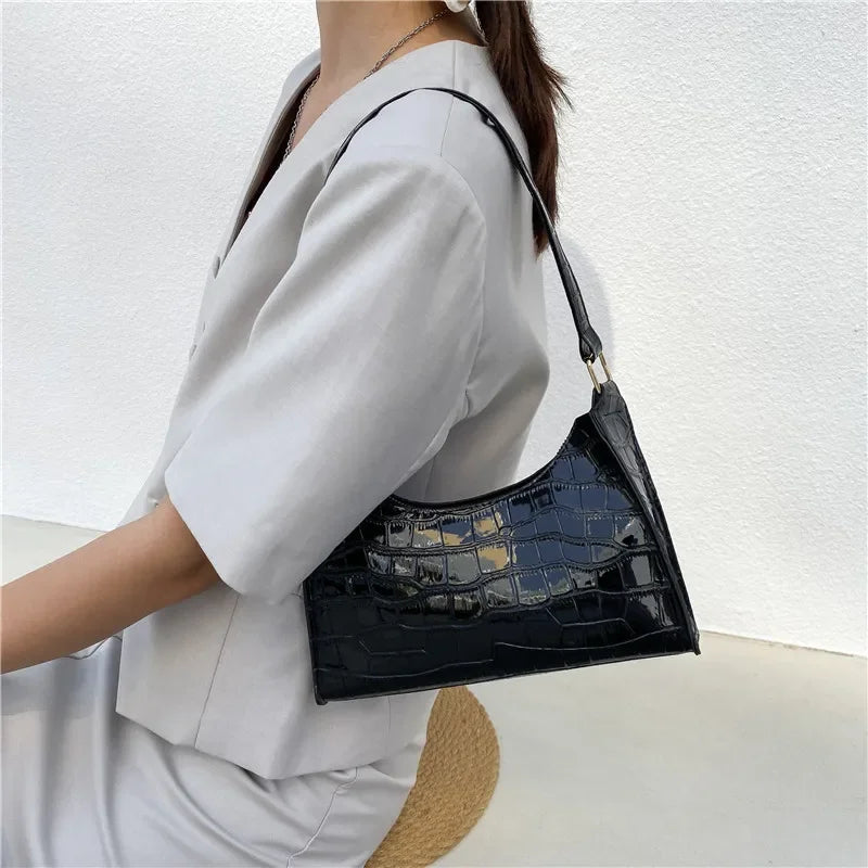 CrocTote Baguette Hand Bag